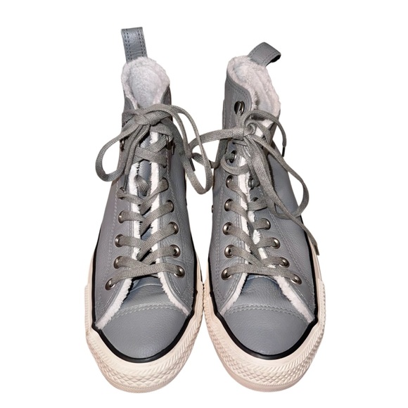 WRn1X CONVERSE ALL STAR Leather fur hiker boots men’s size 7 women's size 9 - Picture 3 of 17